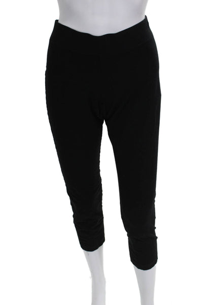 Eileen Fisher Womens Capri Leggings Black Viscose Solid Size PS