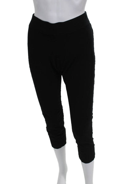 Eileen Fisher Womens Capri Leggings Black Viscose Solid Size PS