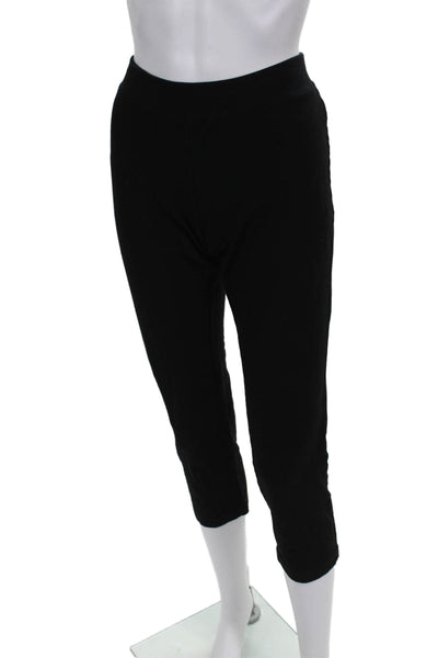 Eileen Fisher Women Capri Leggings Black Viscose Size PS