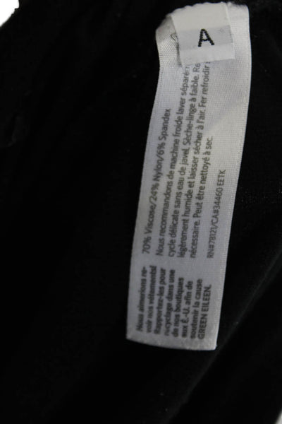 Eileen Fisher Women Capri Leggings Black Viscose Size PS