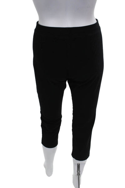 Eileen Fisher Women Capri Leggings Black Polyester Blend Size PS