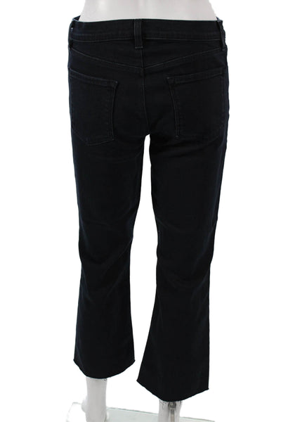 J Brand Womens Cropped Jeans Blue Cotton Mid Rise Inseam 25 Size 28