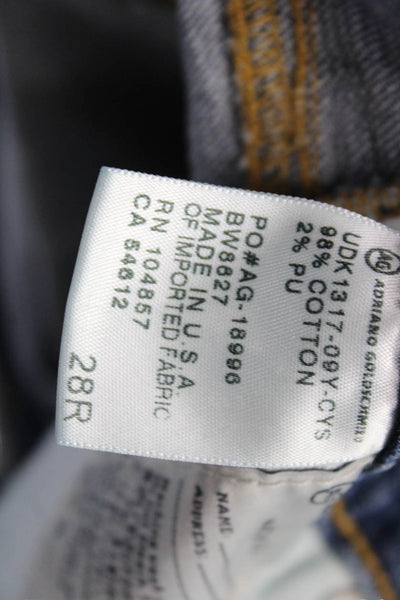 AG Adriano Goldschmied Womens Skinny Jeans Blue Cotton Blend Size 28