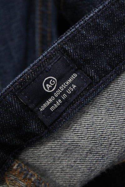 AG Adriano Goldschmied Women Skinny Jeans Blue Cotton Size 28