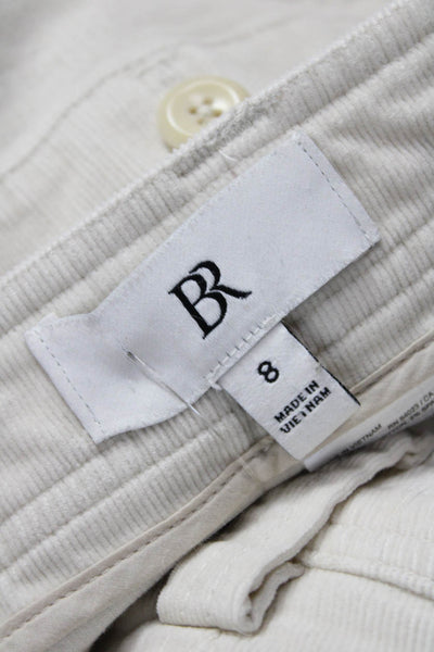 Banana Republic Womens Cargo Pants Beige Cotton Button Inseam 25 Size 8