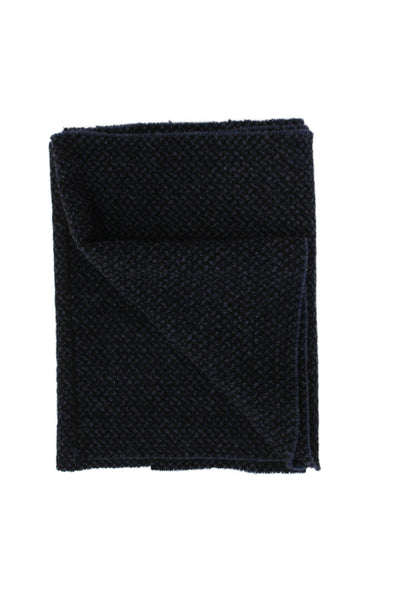 J Crew Womens Tweed Light Weight Scarf Navy Blue Black Size One Size
