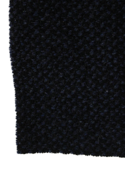 J Crew Womens Tweed Light Weight Scarf Navy Blue Black Size One Size