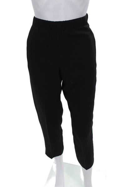 Index Womens Ankle Silk Black Pants Size S