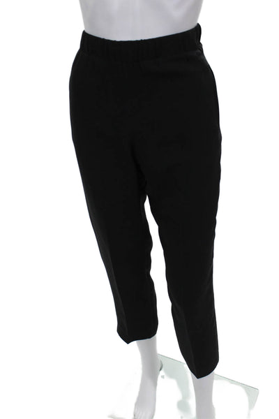 Index Womens Ankle Silk Black Pants Size S