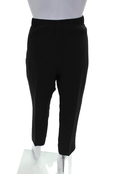 Index Womens Ankle Silk Black Pants Size S