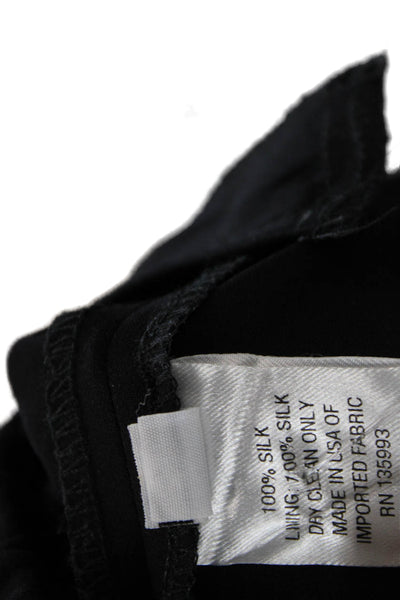 Index Womens Ankle Silk Black Pants Size S