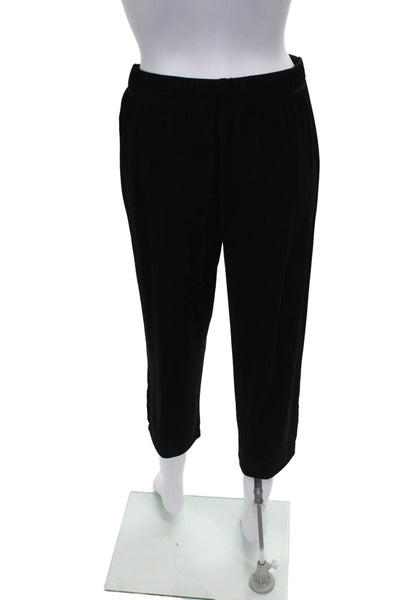 Travelers By Chico's Womens Black Capri Pants Size S