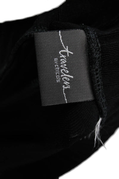 Travelers By Chico's Womens Black Capri Pants Size S