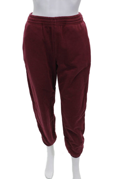 Beyond Yoga Women Sweatpants Red Pull On 67% Cotton Size XS