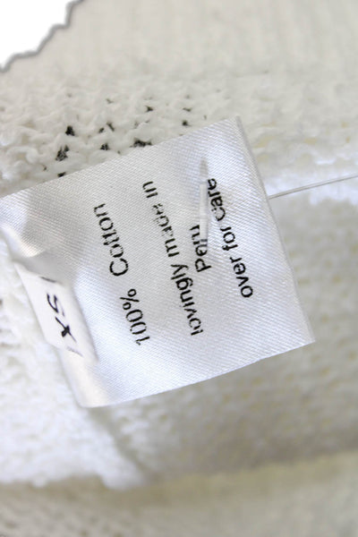 Rachel Comey Womens White Cotton Crew Neck Vest Size XS
