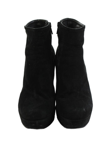 CO OP Barneys New York Womens Side Zip Stiletto Platform Booties Black Size 40