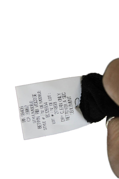 Theory Womens Sleeveless Tunic Scoop Neck Black Viscose Top Size L