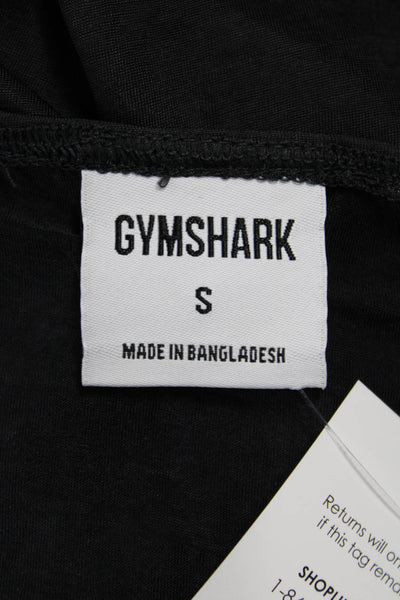 GYMSHARK Women Basic Sleeveless Boat Neck Tank Black Size S