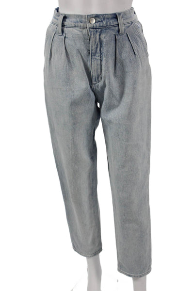 Joes Women Mom Jeans Blue Cotton Button Mid Rise Size 26