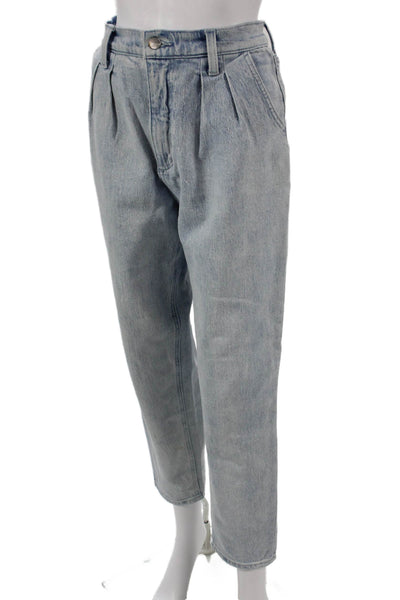 Joes Women Mom Jeans Blue Cotton Button Mid Rise Size 26