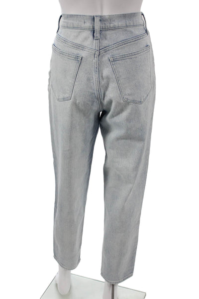 Joes Women Mom Jeans Blue Cotton Button Mid Rise Size 26