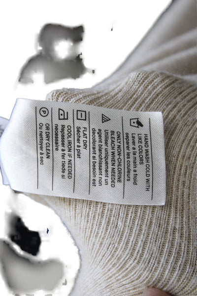Vince Women Turtleneck Pullover Sweater Beige Size XS Petite