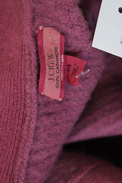 J Crew Womens 100% Cashmere V-Neck Vest Pink Size M