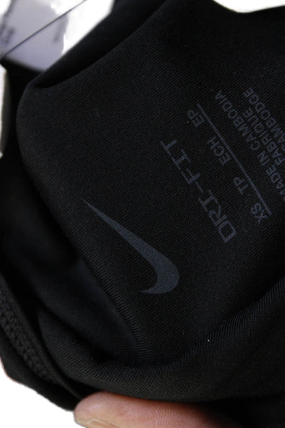 Nike Womens Capri Leggings Black Polyester Size XS