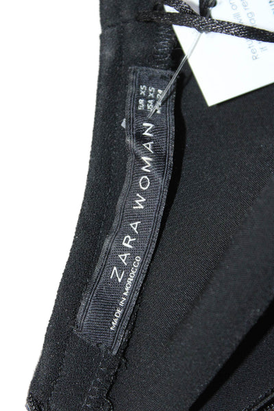 Zara Woman Women Black V-Neck Long Sleeve Romper Size XS
