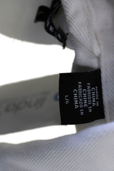 Levis Unisex Adults Denim Jacket White Cotton Button Size L