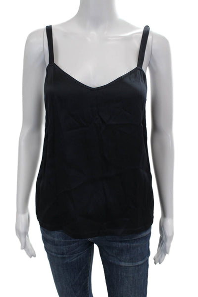 Vince Womens Black Viscose V Neck Sleeveless Tank Solid Size S