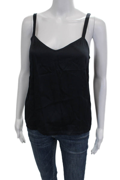 Vince Womens Black Viscose V Neck Sleeveless Tank Solid Size S