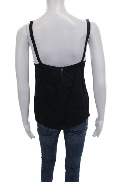 Vince Womens Black Viscose V Neck Sleeveless Tank Solid Size S