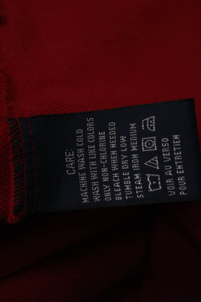 Ralph Lauren Blue Label Womens Polo Red Cotton Collared Short Sleeve Size S