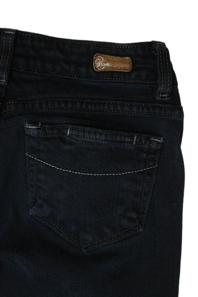 Paige Womens Skinny High Rise Blue Jeans Cotton Blend Size 25