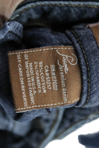 Paige Womens Skinny High Rise Blue Jeans Cotton Blend Size 25