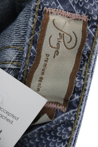 Paige Womens Skinny Jeans Blue High Rise Button Fly Size 25
