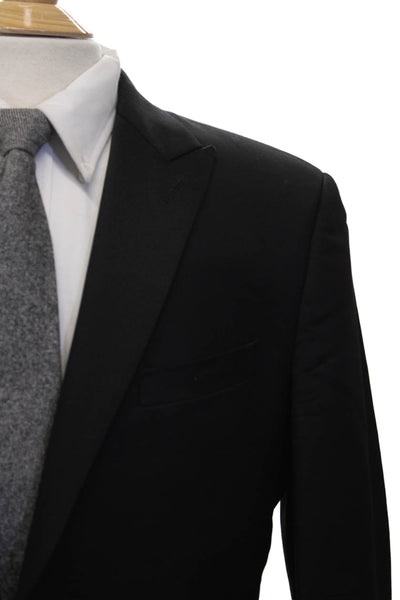 J Crew Mens Blazer Black Wool Button Size 42