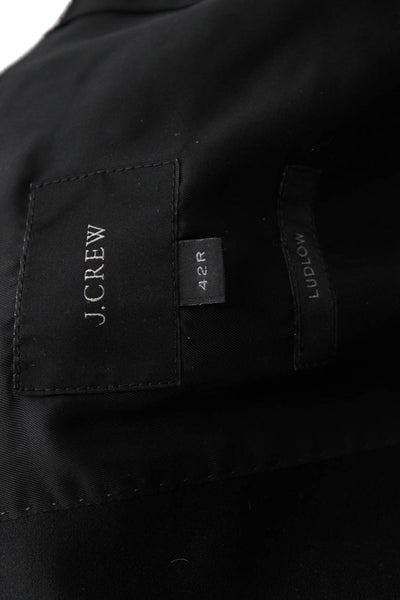 J Crew Mens Blazer Black Wool Button Size 42