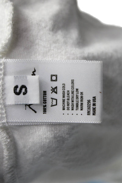 Rowan Mens T-Shirt White Crew Neck Short Sleeve 100% Cotton Size S