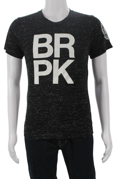 Soul Cycle Mens Black Graphic Crew T-Shirt Poly Blend Short Sleeve Size S