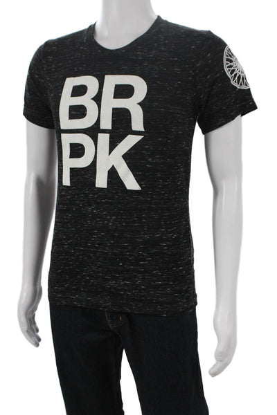 Soul Cycle Mens Black Graphic Crew T-Shirt Poly Blend Short Sleeve Size S