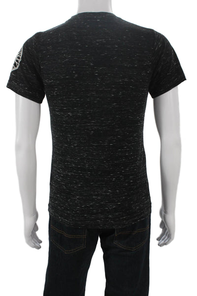 Soul Cycle Mens Black Graphic Crew T-Shirt Poly Blend Short Sleeve Size S