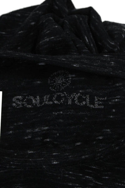 Soul Cycle Mens Black Graphic Crew T-Shirt Poly Blend Short Sleeve Size S