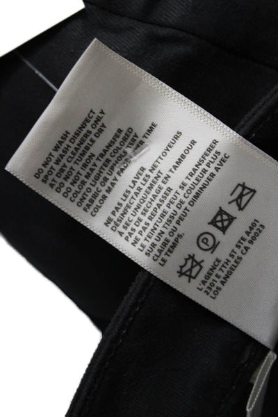 L'Agence Womens Skinny Black Cotton Blend Jeans Button Size 31