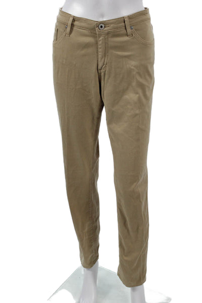 AG Adriano Goldschmied Mens Chino Pants Beige Button 30 Inseam Size 31