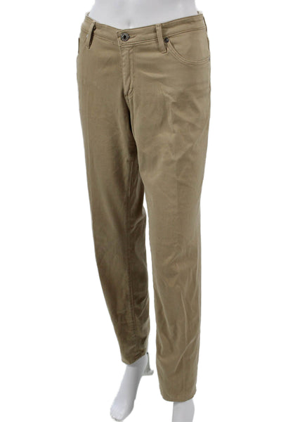 AG Adriano Goldschmied Mens Chino Pants Beige Button 30 Inseam Size 31