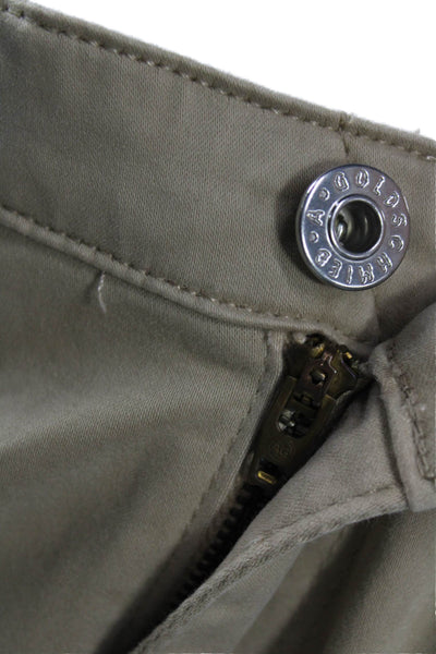 AG Adriano Goldschmied Mens Chino Pants Beige Button 30 Inseam Size 31