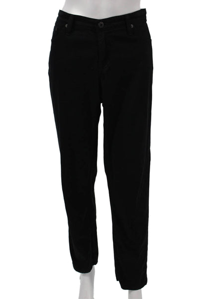 AG Adriano Goldschmied Womens Straight Black Cotton Jeans Size 31