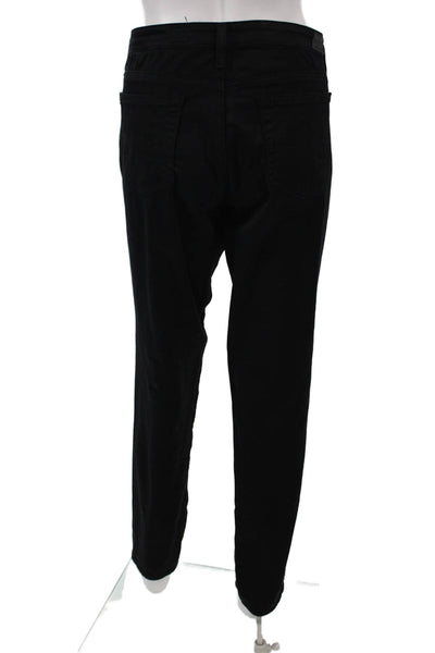 AG Adriano Goldschmied Womens Straight Black Cotton Jeans Size 31
